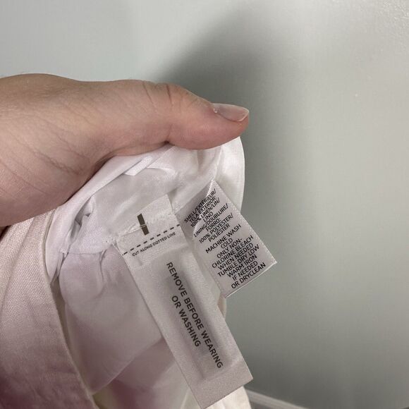 NEW Loft 12 Linen Marisa Cropped White Tapered Leg Pants Office Career Beachy - Picture 6 of 6